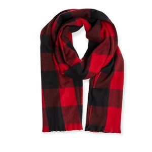 Torrid Blanket Scarf - Buffalo Check Red & Black